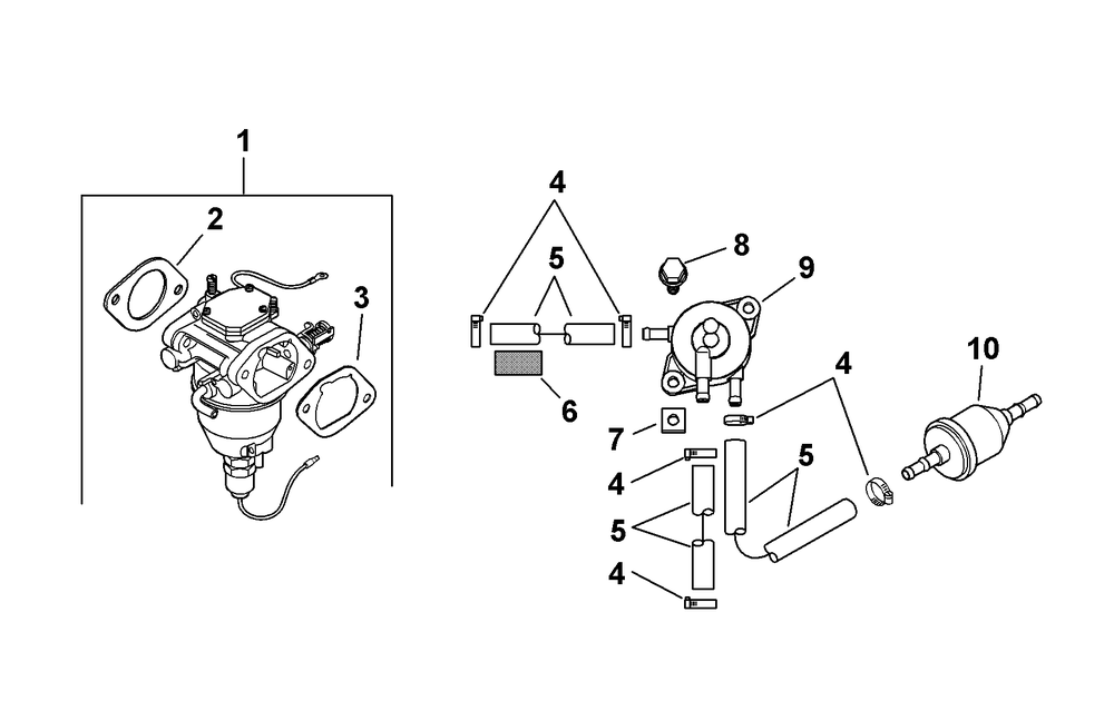 Kohler Cv680-3044 Fuel System Diagram and Parts List for Z-FORCES48 (53BH5FJB-53BH5FJB050)(2013) Cub Cadet Lawn Tractor
